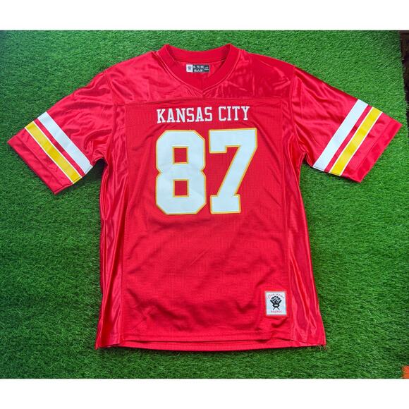Kansas City Chiefs #87 Red Football Jersey XL kopkoc Fan Apparel Travis Kelce - Picture 1 of 8